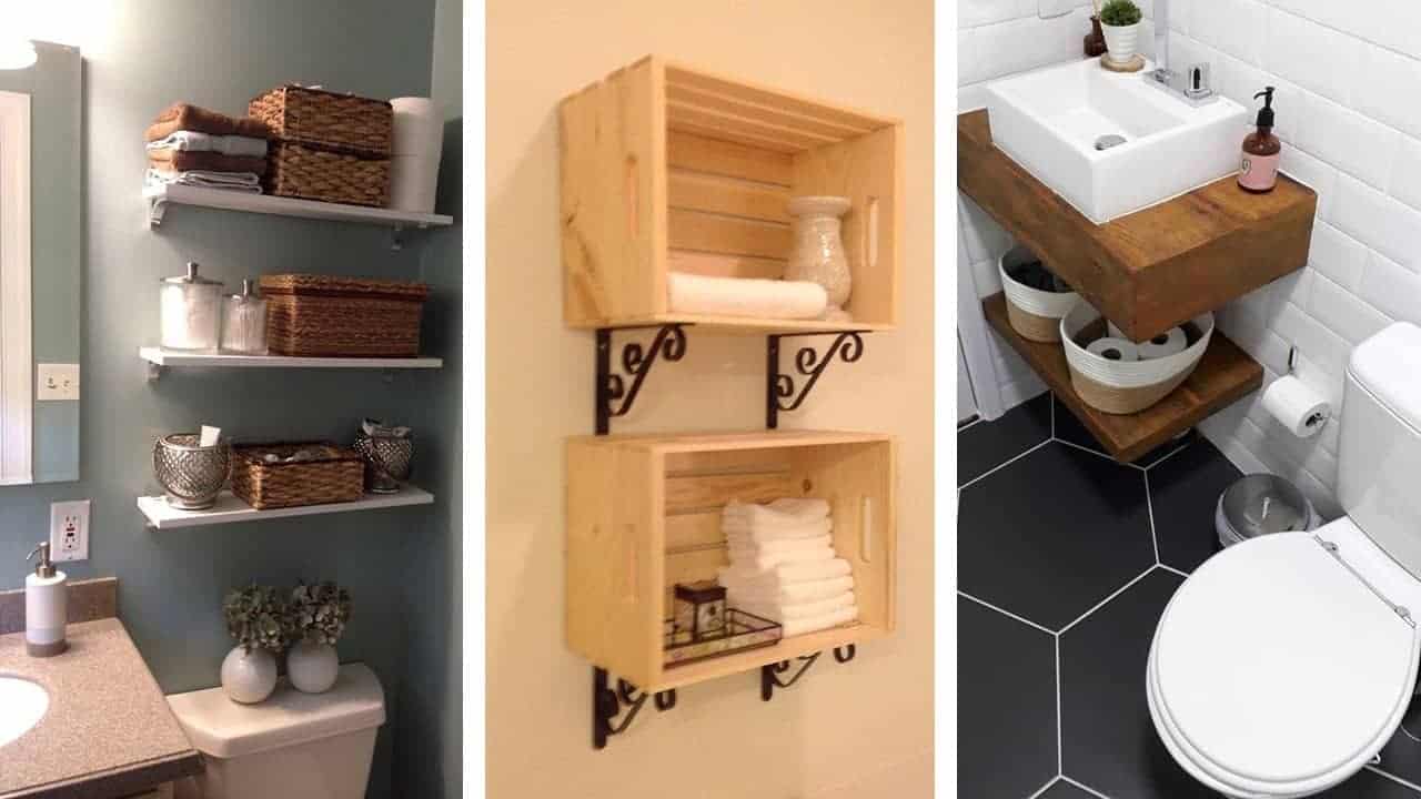 Tech Bathroom Shelves