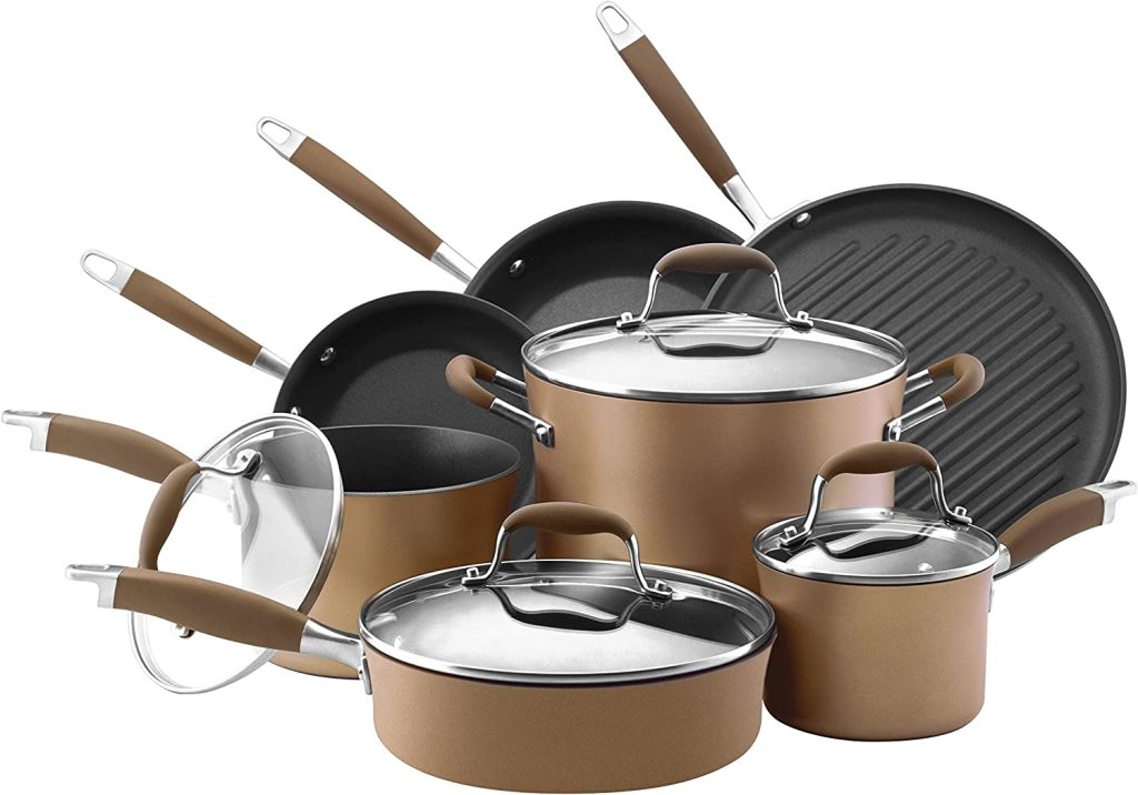 Anolon Advanced Bronze 11-Piece Hard Anodized Cookware Set