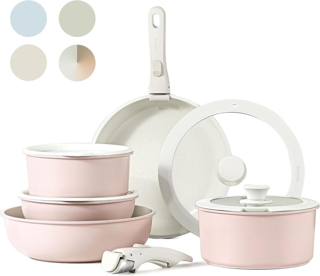 CAROTE 11pcs Pots and Pans Set