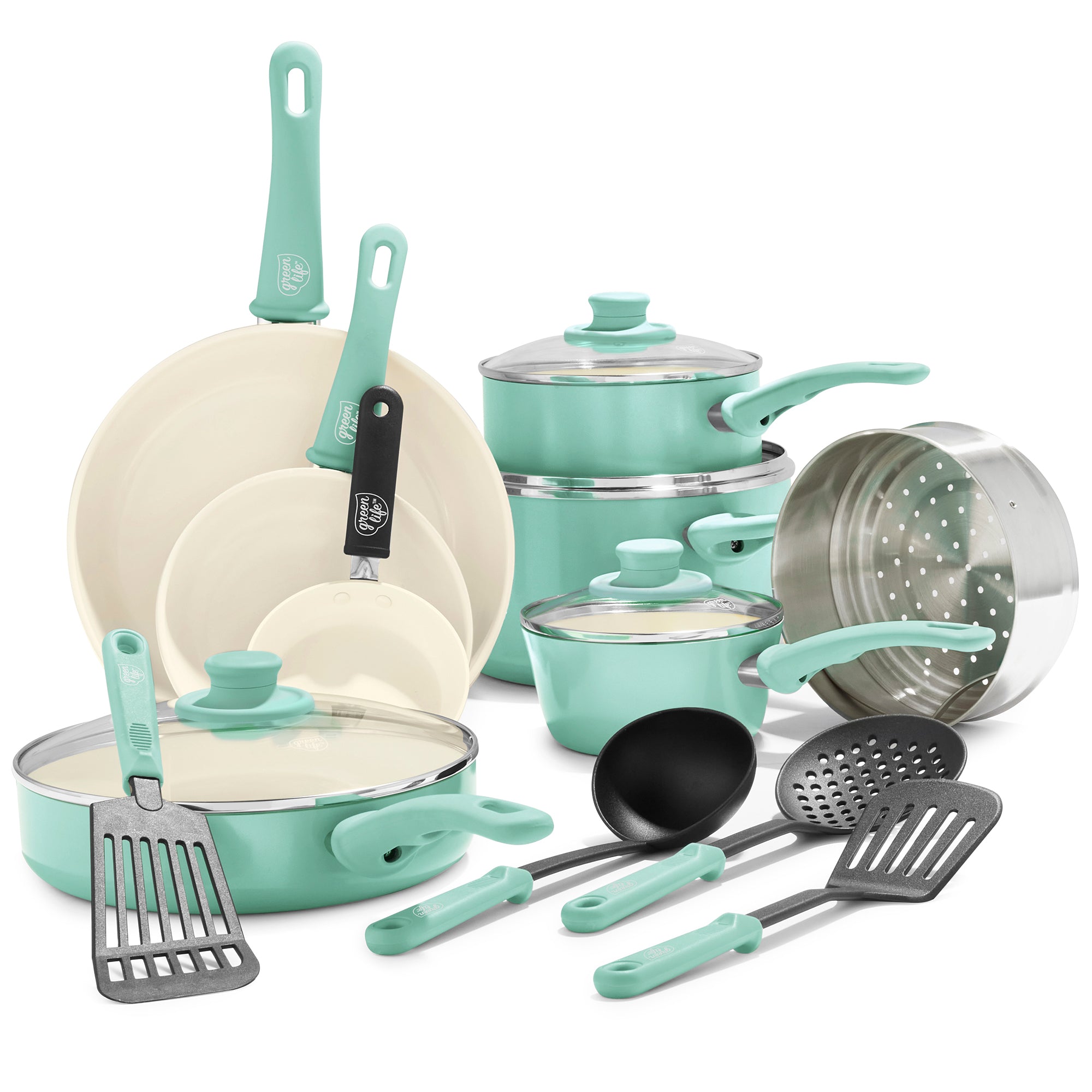 Greenlife Soft Grip 16-Piece Ceramic Non-Stick Cookware Set Review