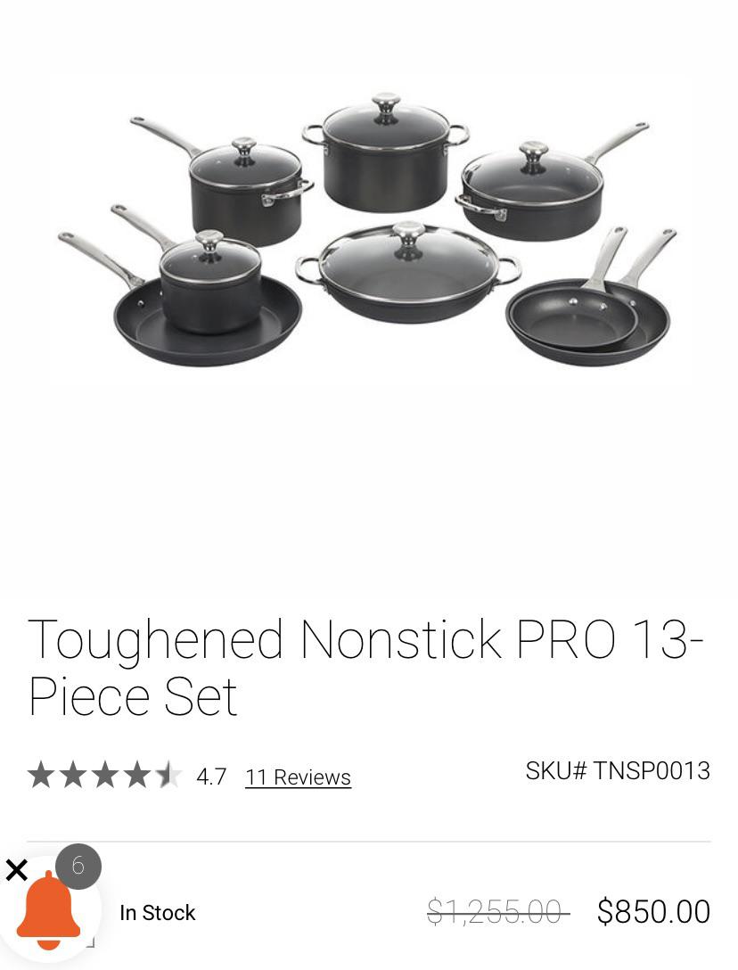 Le Creuset Toughened Nonstick Pro 13-Piece Cookware Set Review
