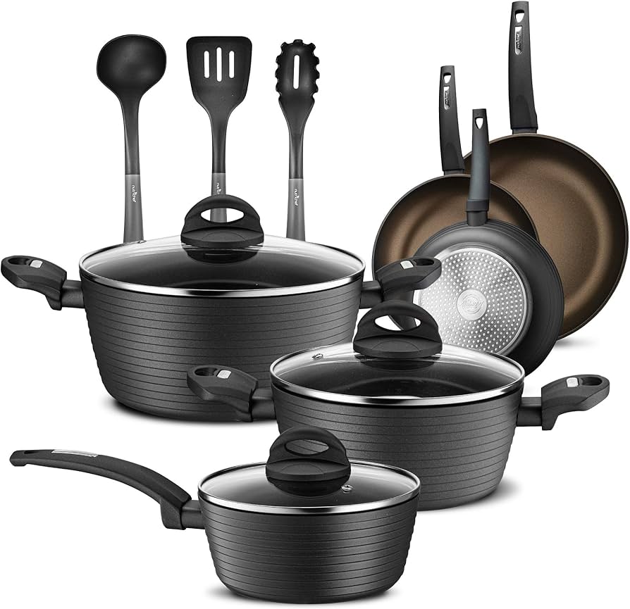 Nutrichef 12-Piece Nonstick Kitchen Cookware Set Review