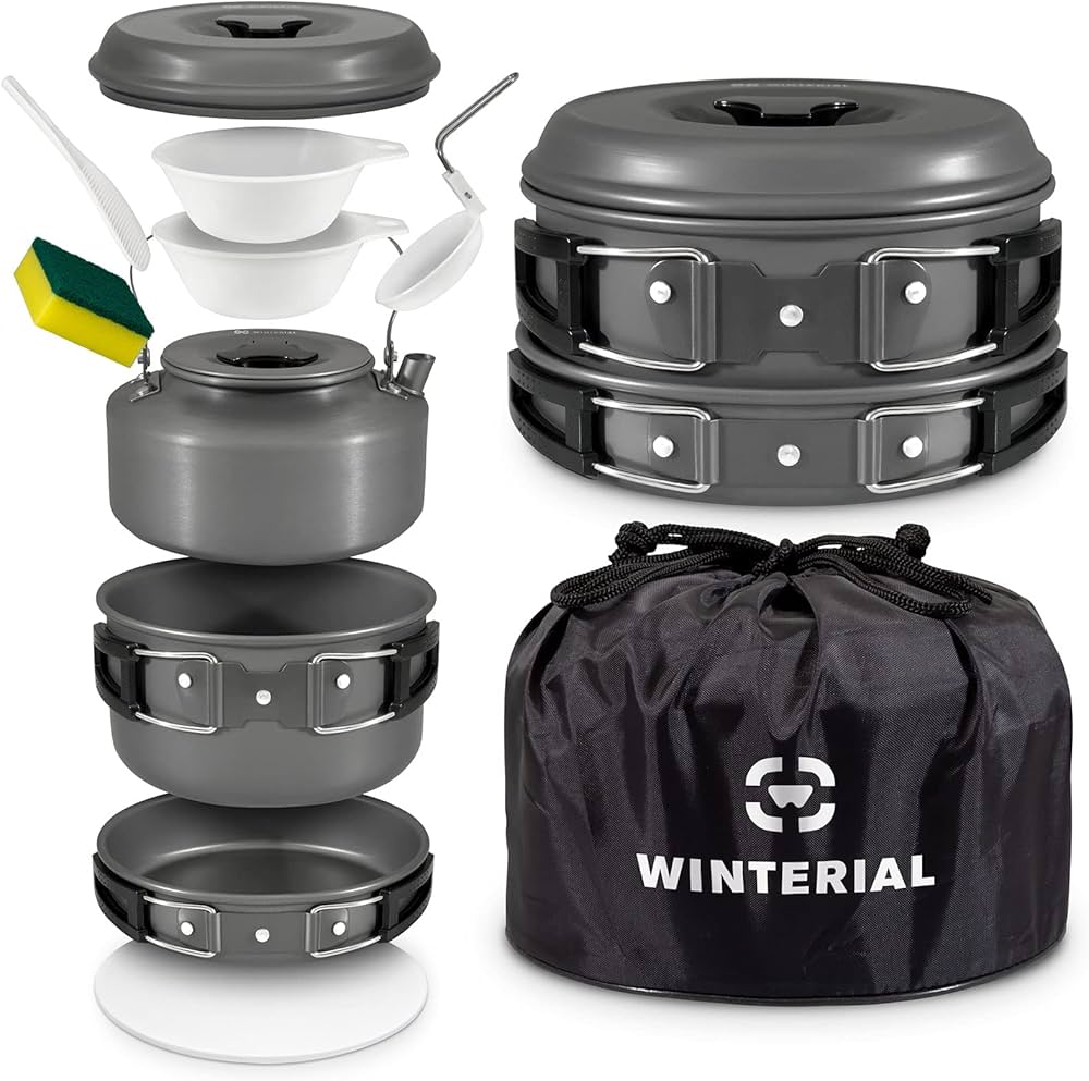 Winterial Camping Cookware And Pot Set Review