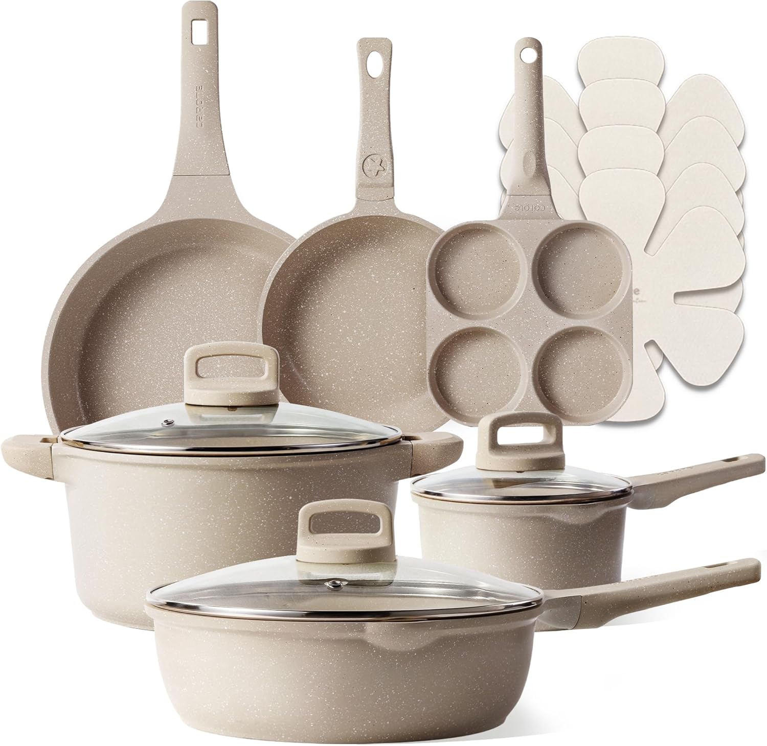 CAROTE 10-Piece Pots and Pans Set Non-Stick Review