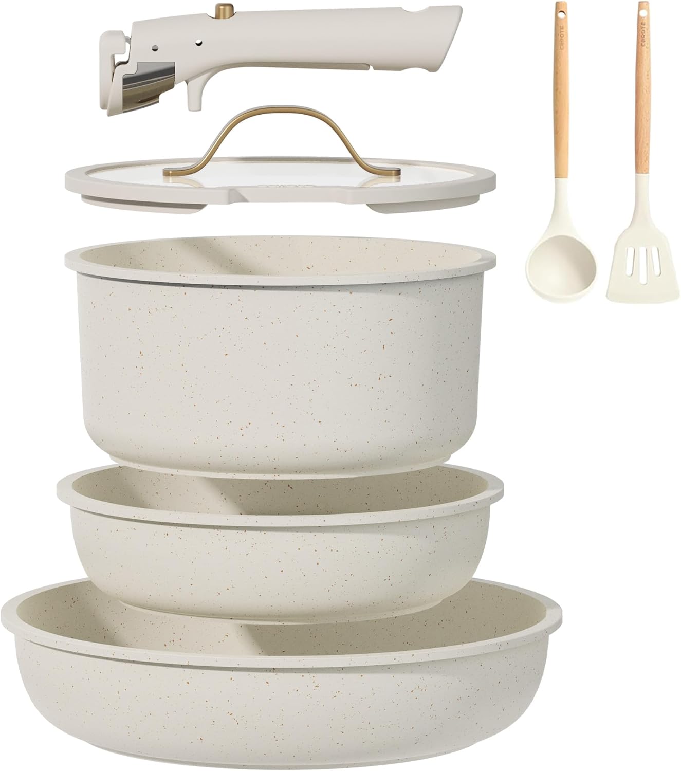 CAROTE 19pcs Pots and Pans Set Non Stick REVIEW