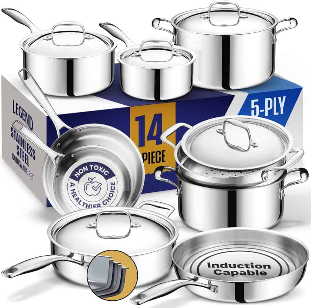 LEGEND COOKWARE Stainless Steel Cookware Set Review ...