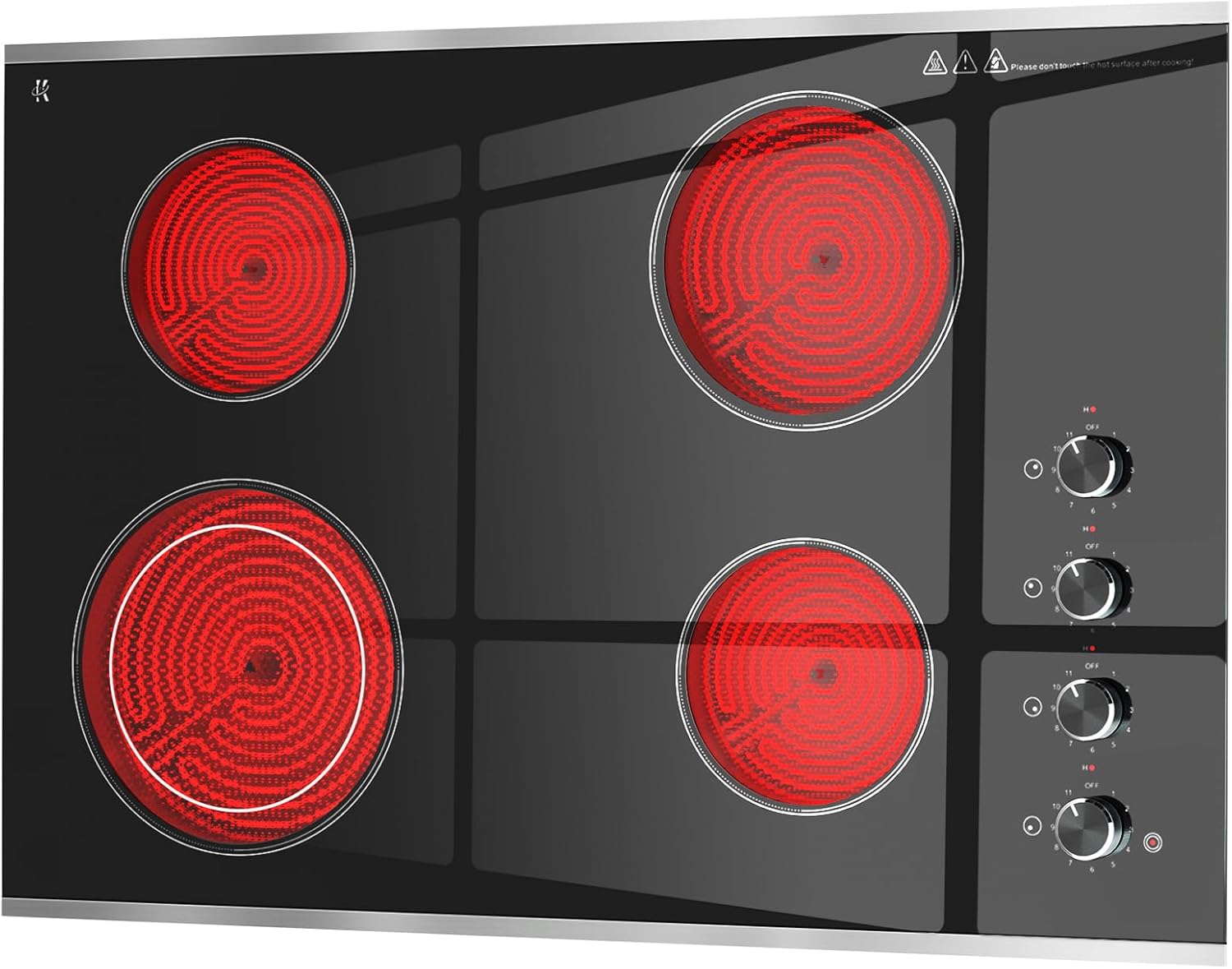 Electric Cooktop 30 inch 4 Burner Review
