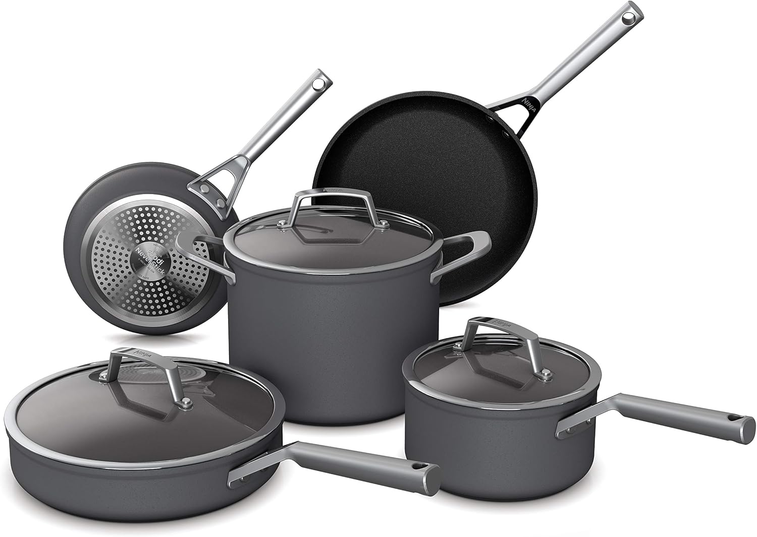 Ninja C38000 Foodi NeverStick Premium 8-Piece Cookware Set with Glass Lids Review