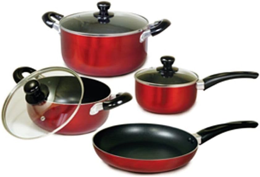 7Piece NonStick ware Set Black 5.50 Quarts Review
