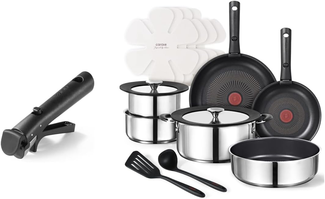 CAROTE 17pcs Stainless Steel Cookware Set Review