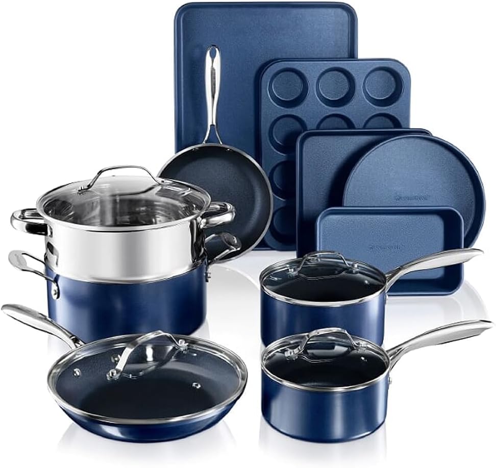 Granitestone 15 Pc Kitchen Pots and Pans Set Non Stick Review