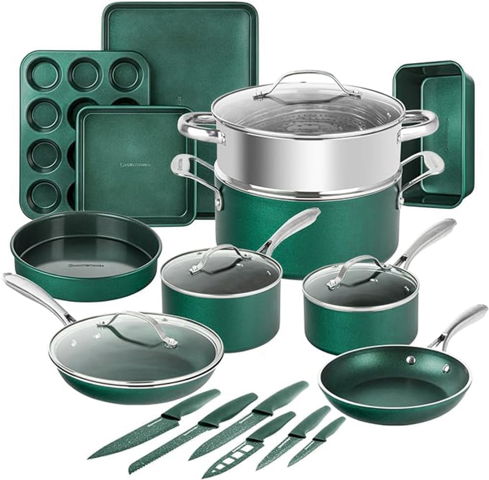 Granitestone 21 Pc Kitchen Pots and Pans Set Non Stick Review