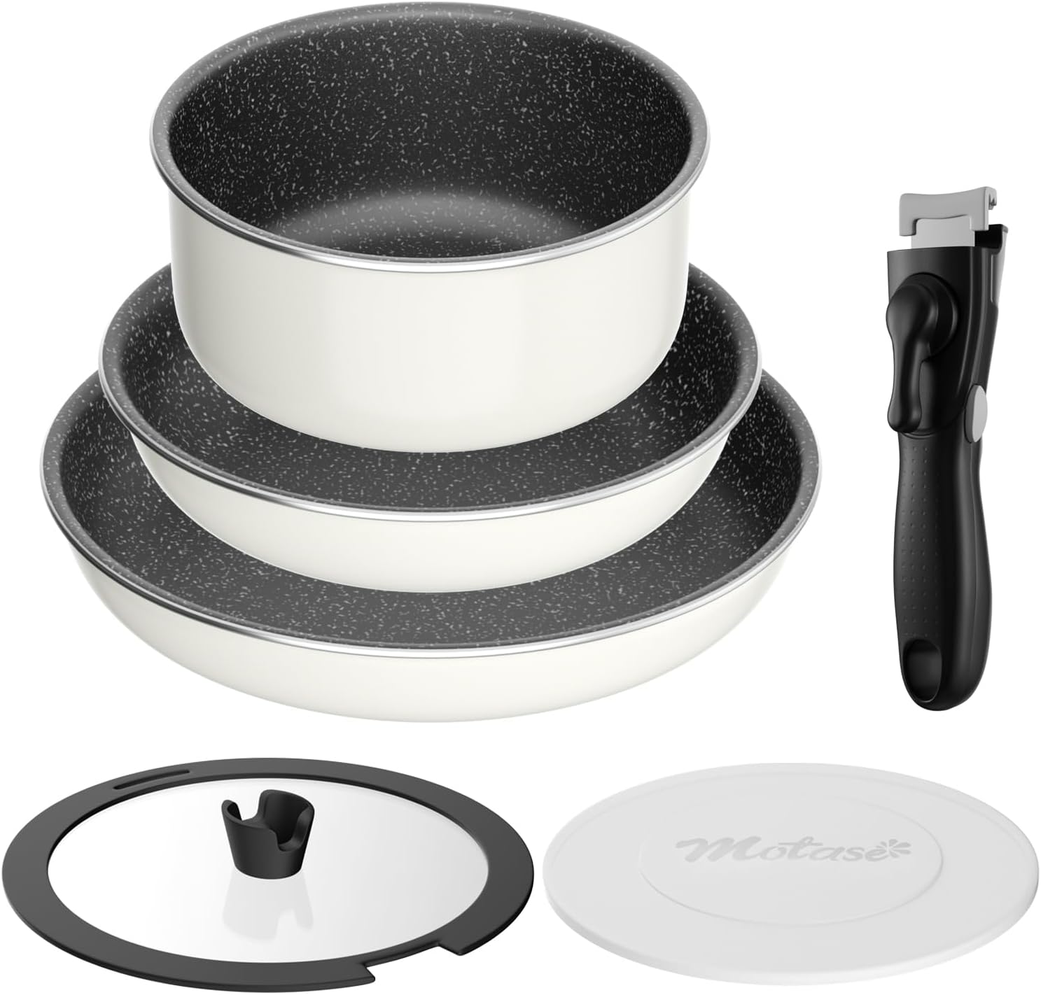Motase 6-Piece Pots and Pans Set with Detachable Handle Review