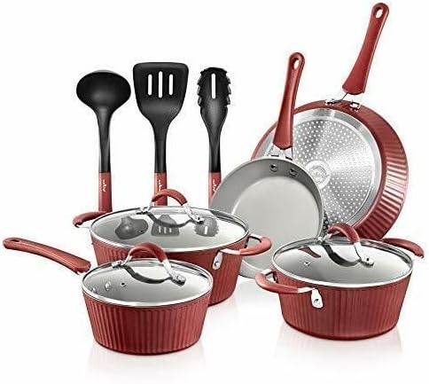 NutriChef 11-Piece Stylish Kitchen Cookware Set Review