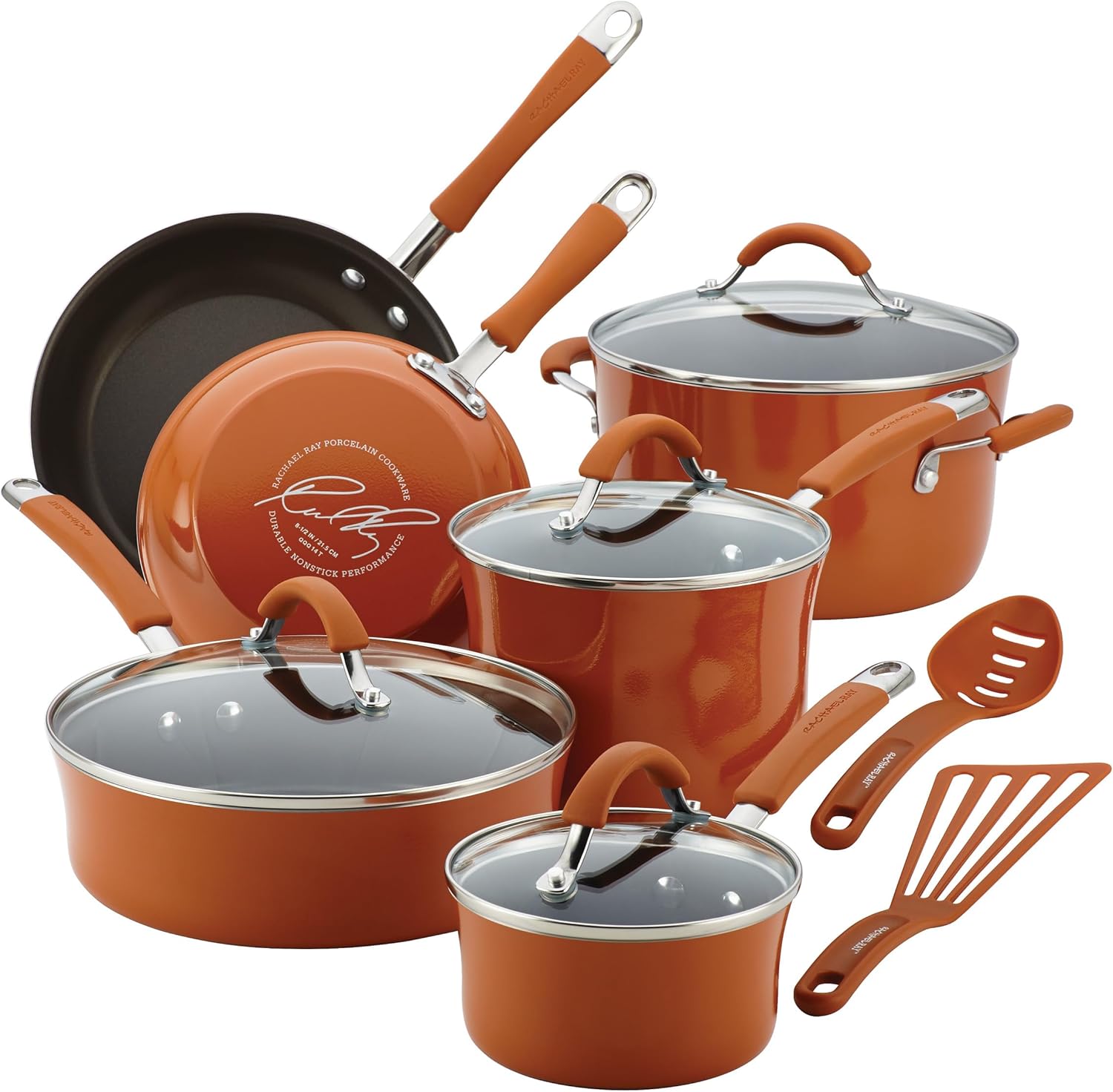 Rachael Ray Cucina Nonstick Cookware Pots and Pans Set Review!