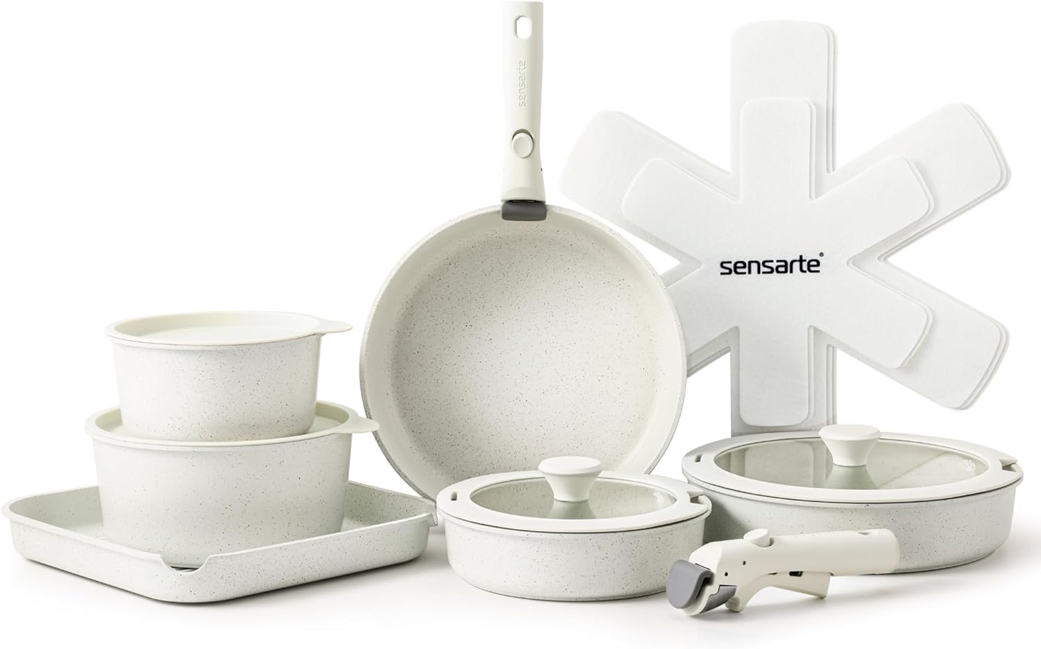 SENSARTE 17 Piece Pots and Pans Set Review
