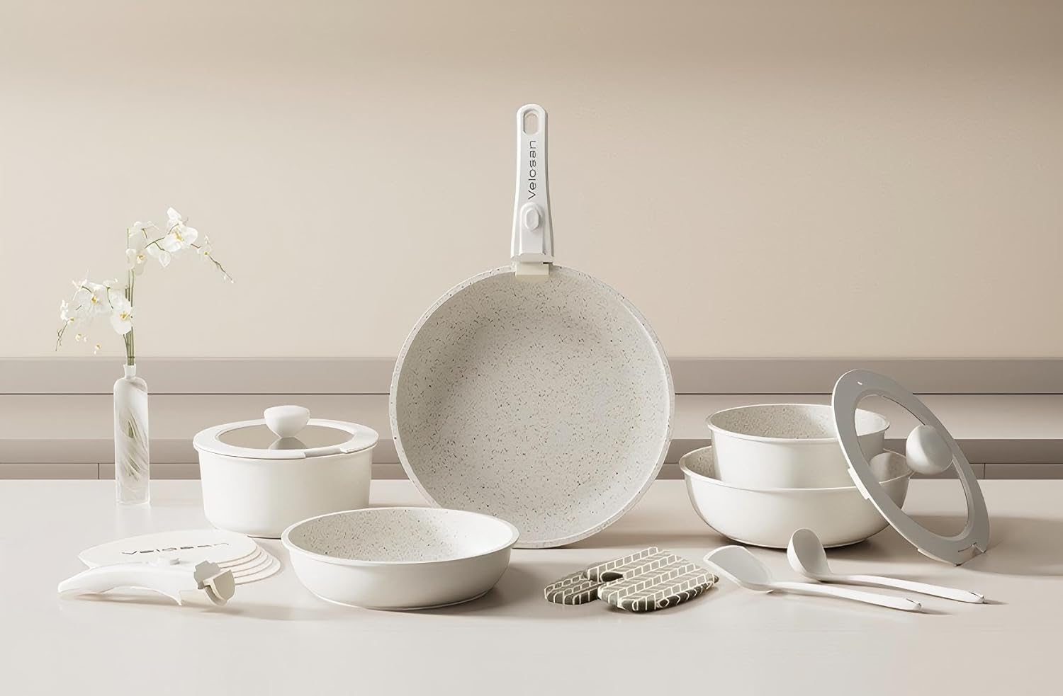 Velosan Moonlight Removable Non-stick 18-Piece Cookware Set Review