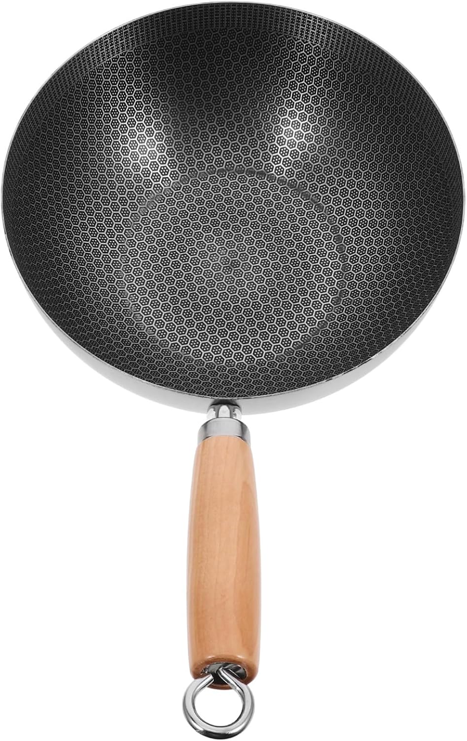 Honeycomb Wok Pan Handles Non-stick 22cm for Electric Gas Stove Review