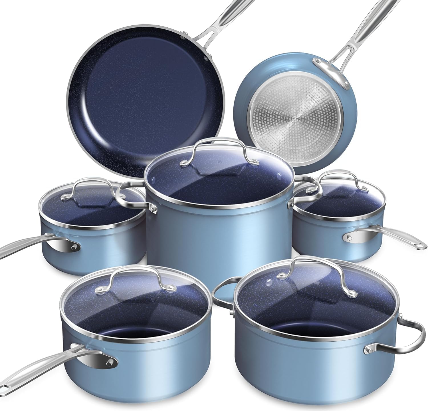 Nuwave Healthy Duralon Blue Ceramic Nonstick Cookware Set Review