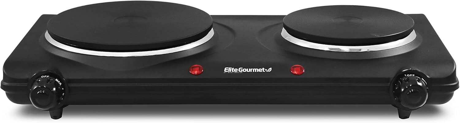 Elite Gourmet Countertop Double Cast Iron Burner Review