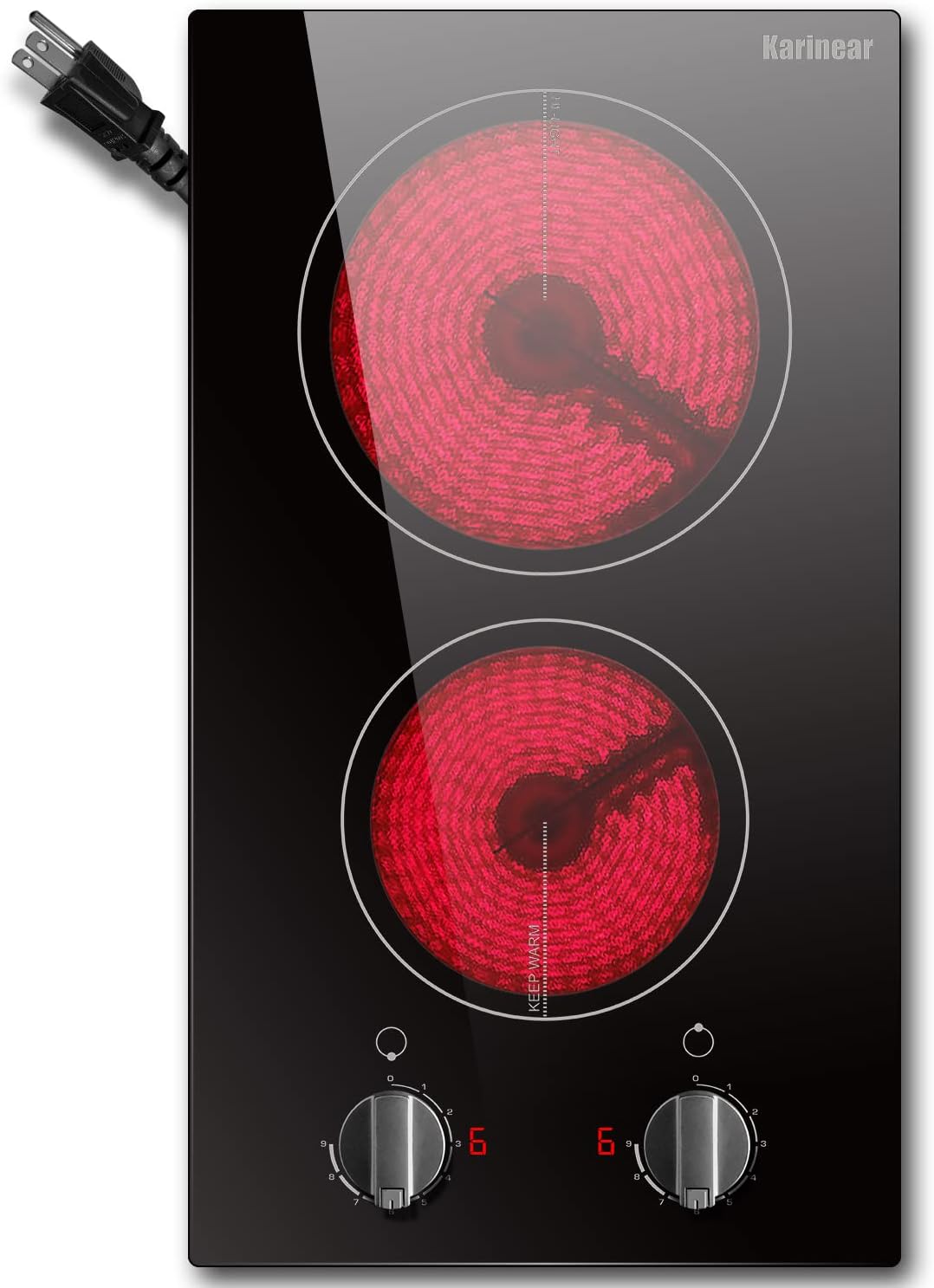 Karinear 110V Electric Cooktop 2 Burners Review