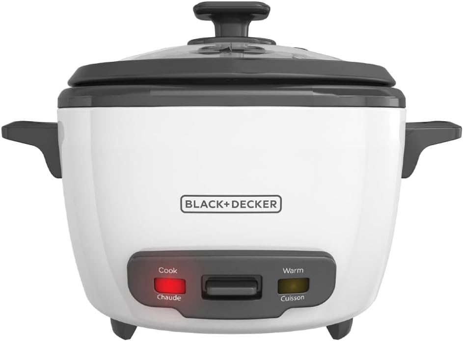 BLACK+DECKER 16-Cup Rice Cooker with Steaming Basket