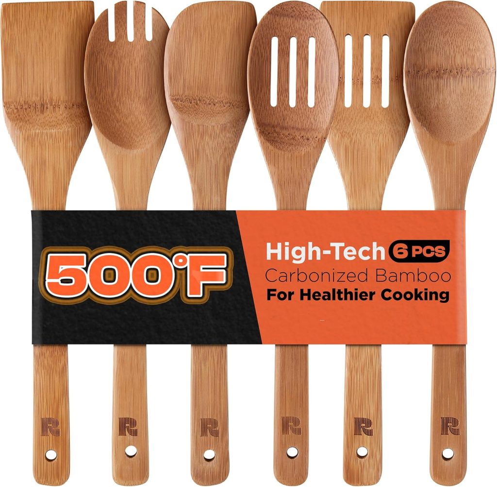 Bamboo Cooking Utensils Set by Organic Bamboo