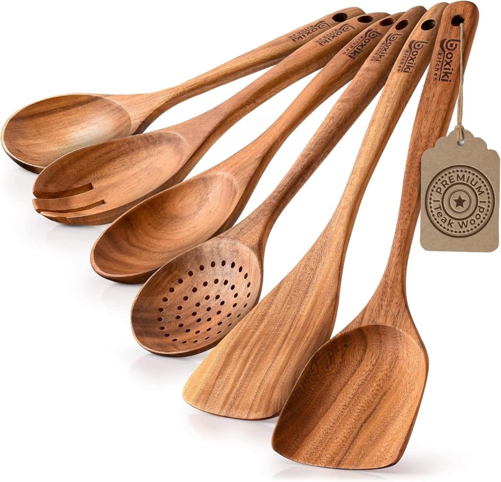 Bambüsi Premium Bamboo Cooking Utensils Set (6-Piece)