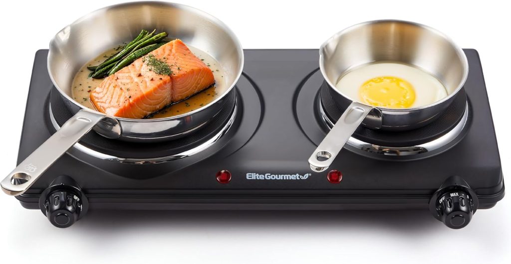 COSTWAY Double Countertop Burner Hot Plate