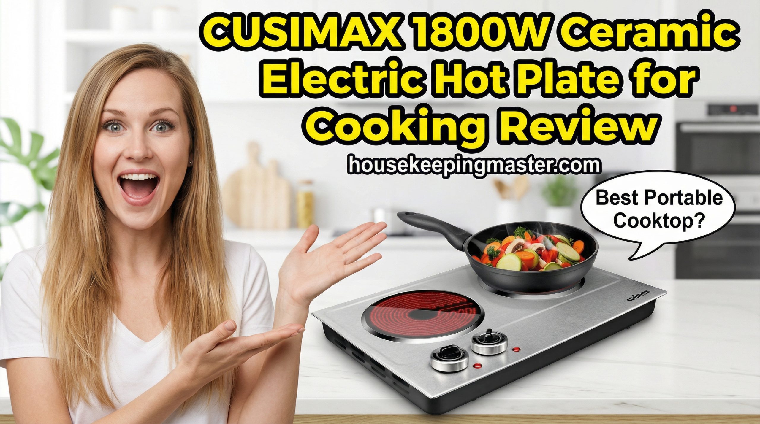 CUSIMAX 1800W Ceramic Electric Hot Plate for Cooking Review