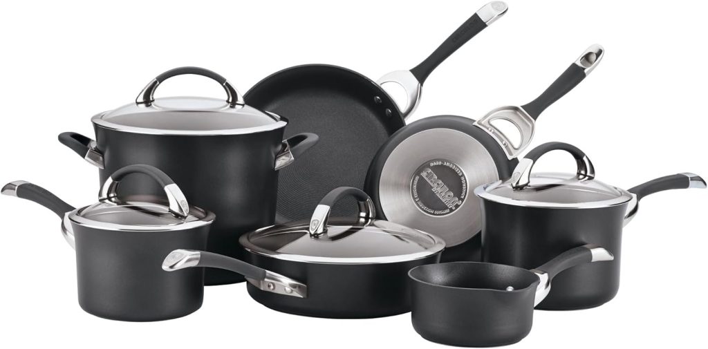 Circulon Symmetry Hard-Anodized 11-Piece Cookware Set