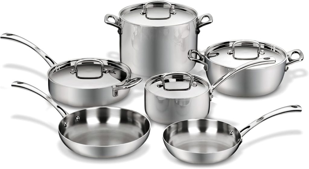 Cuisinart French Classic Stainless Steel 10-Piece Cookware Set