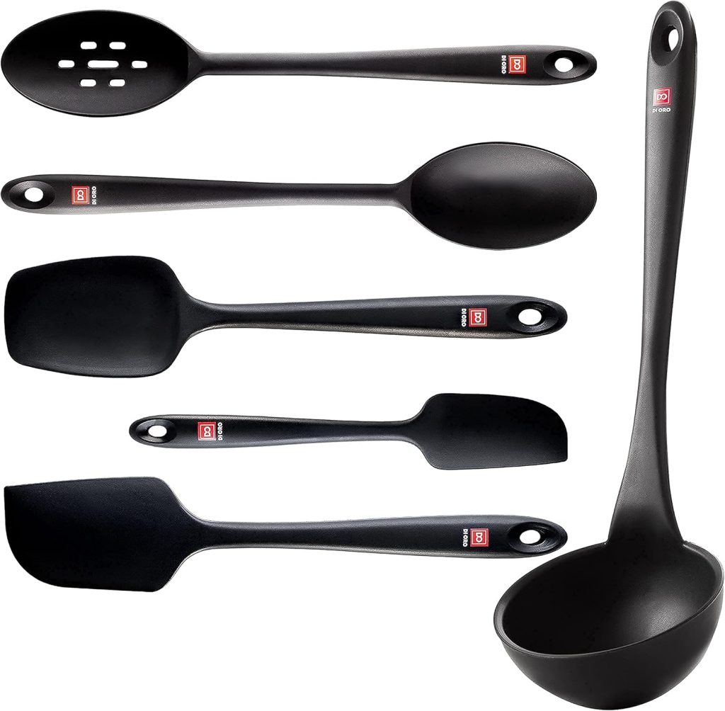 Di Oro Living Seamless Silicone Kitchen Utensil Set (6-Piece)