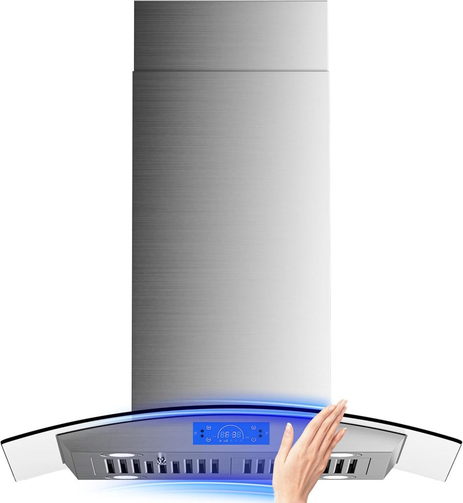 SIA EAG61BL 60cm Angled Glass Hood