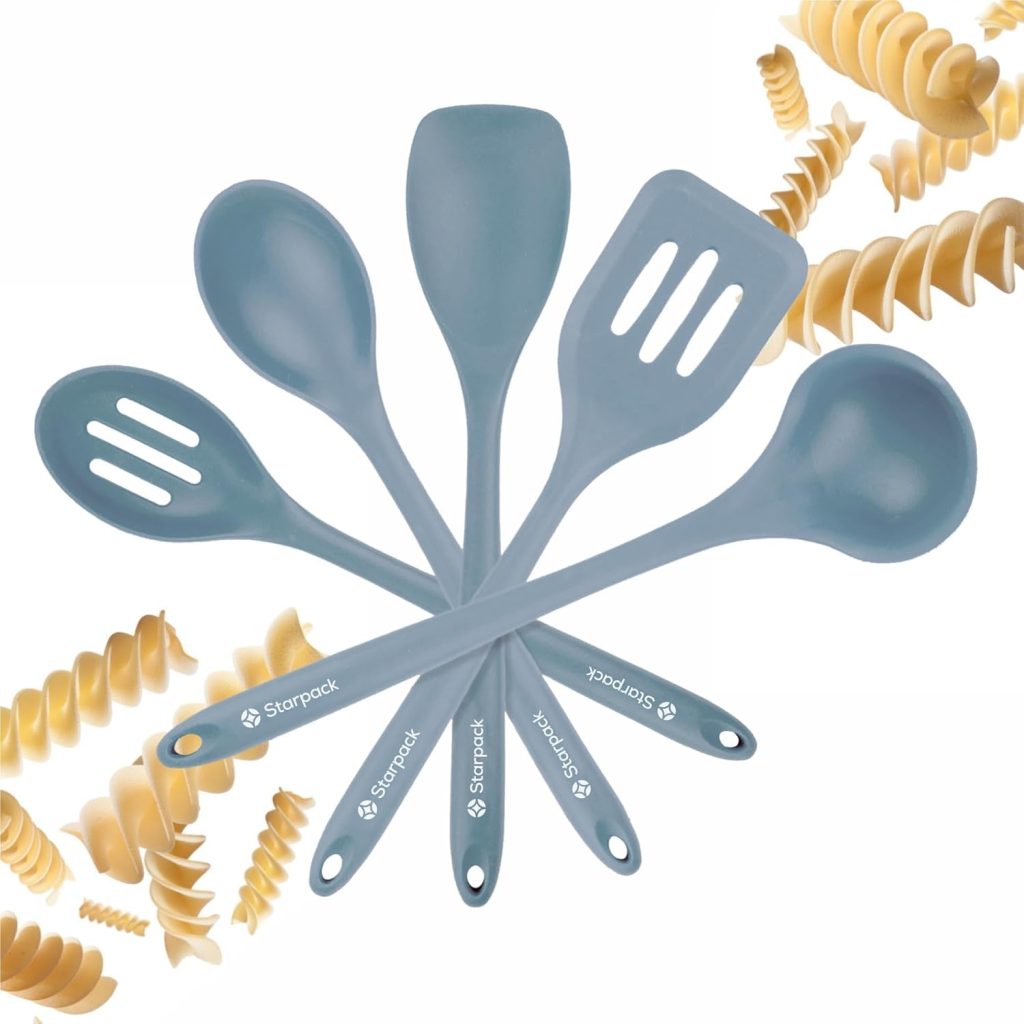 StarPack Home Basics Silicone Kitchen Utensil Set (5-Piece)