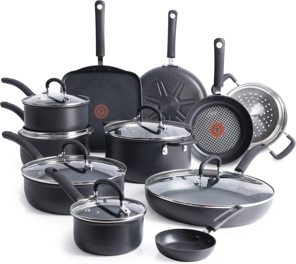 T-fal E93808 Professional Nonstick Thermo-Spot Fry Pan Set
