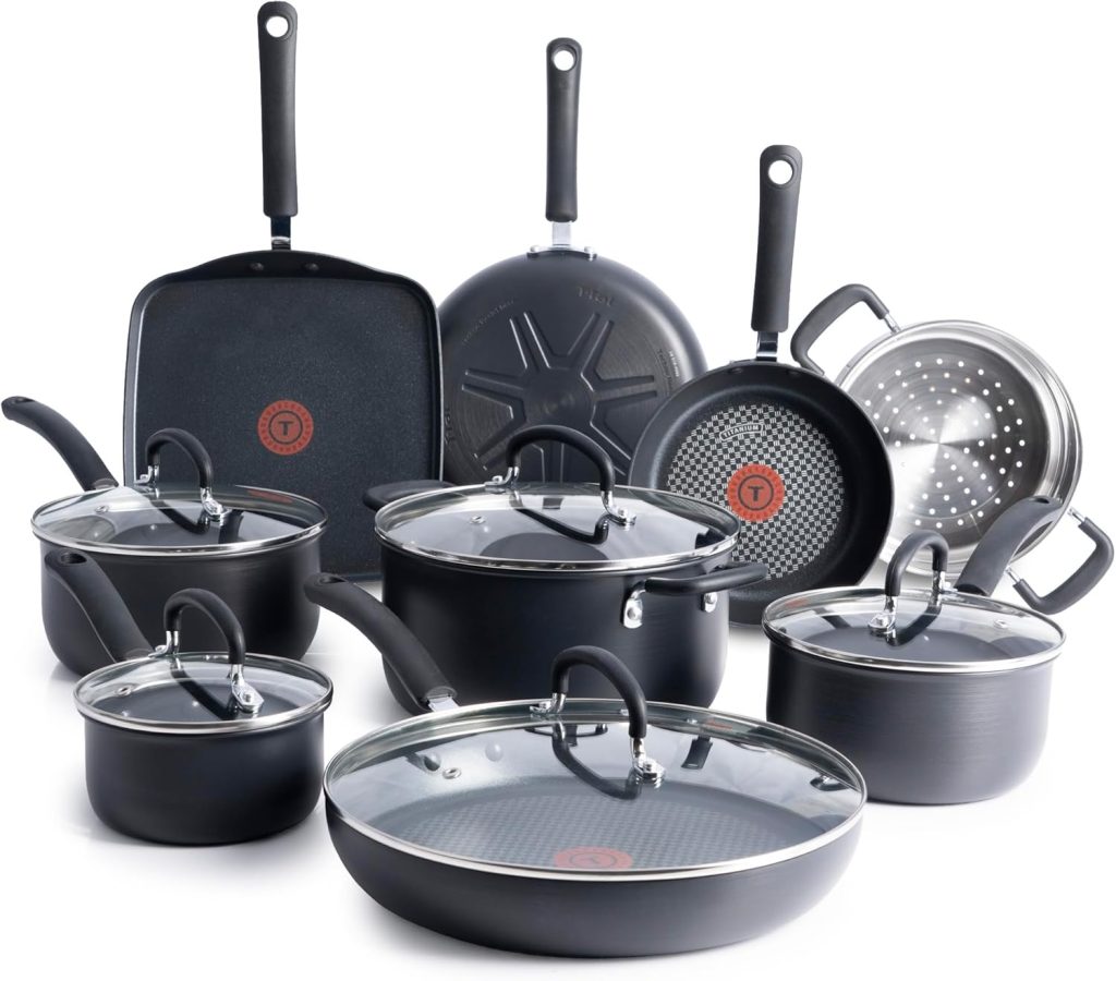 T-fal Ultimate Hard Anodized Nonstick Cookware Set (14-Piece)
