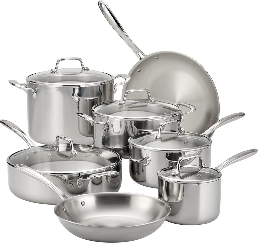 Tramontina Tri-Ply Clad 12-Piece Cookware Set