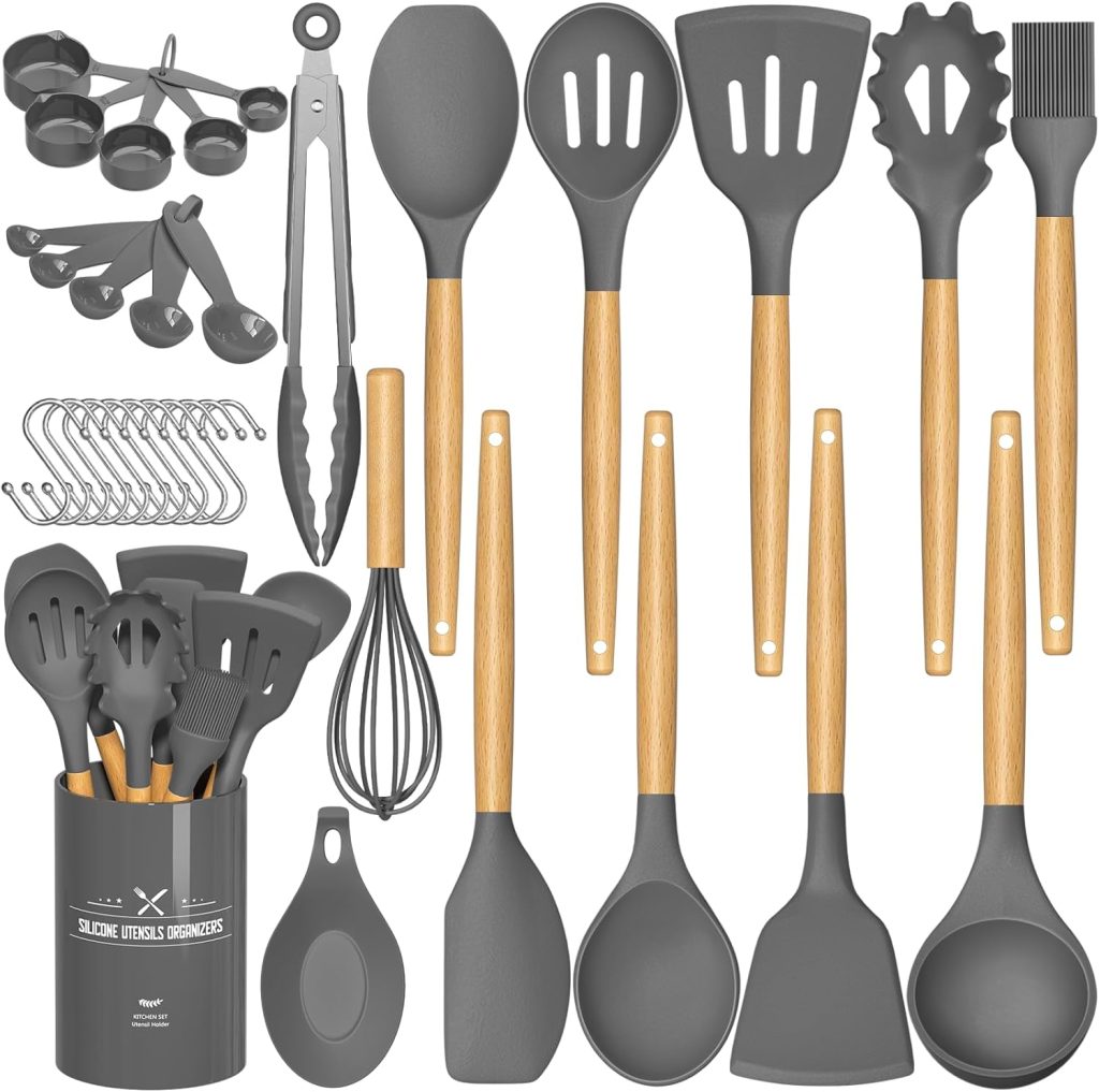 Umite Chef Kitchen Silicone Cooking Utensil Set (33-Piece)