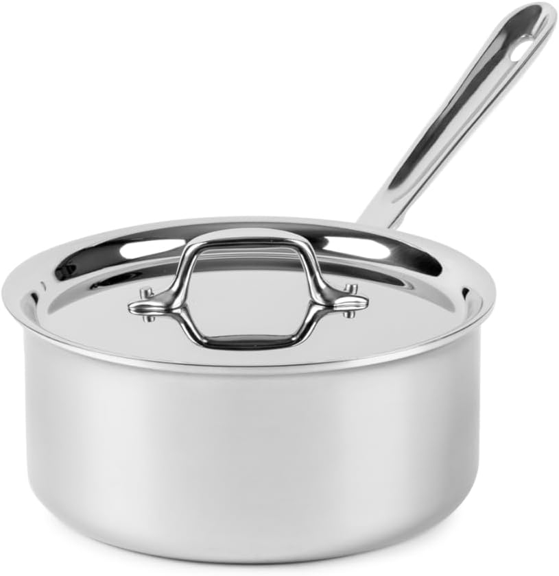 All-Clad D3 Stainless Steel 2-Quart Saucepan with Lid