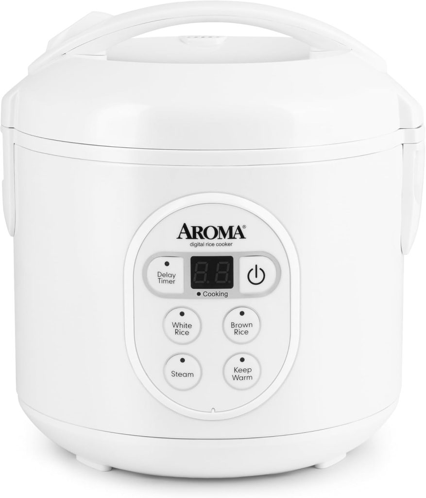 Aroma Housewares Digital Rice Cooker and Food Steamer (8-Cup)