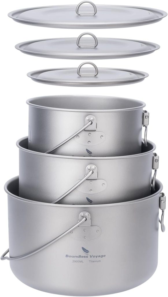 Boundless Voyage Titanium 3-in-1 Pot Set