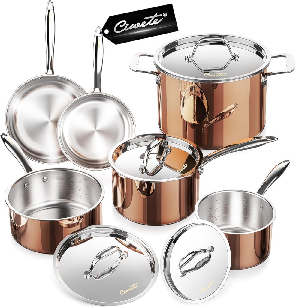 Brooklyn Copper Cookware Saucepan