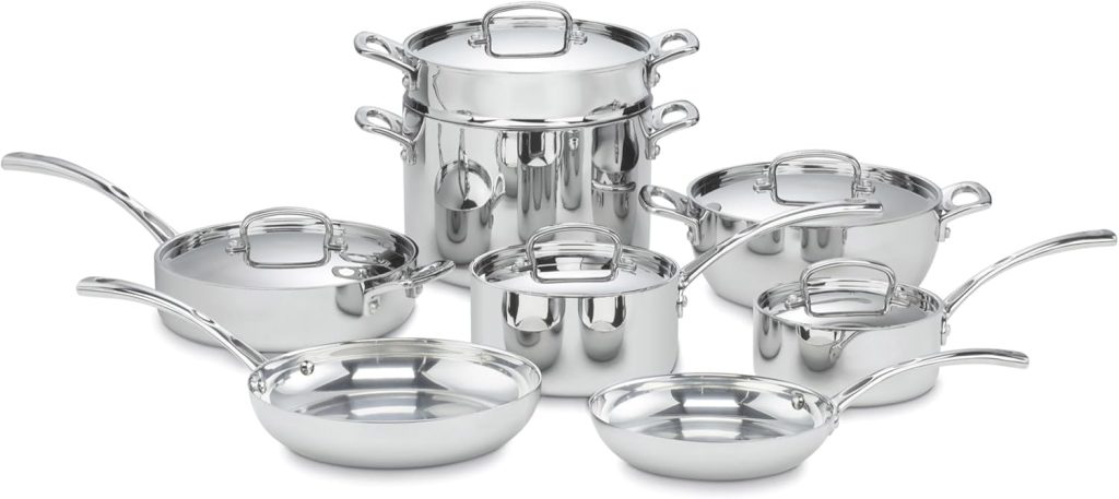 Cuisinart French Classic Tri-Ply Stainless 13-Piece Cookware Set