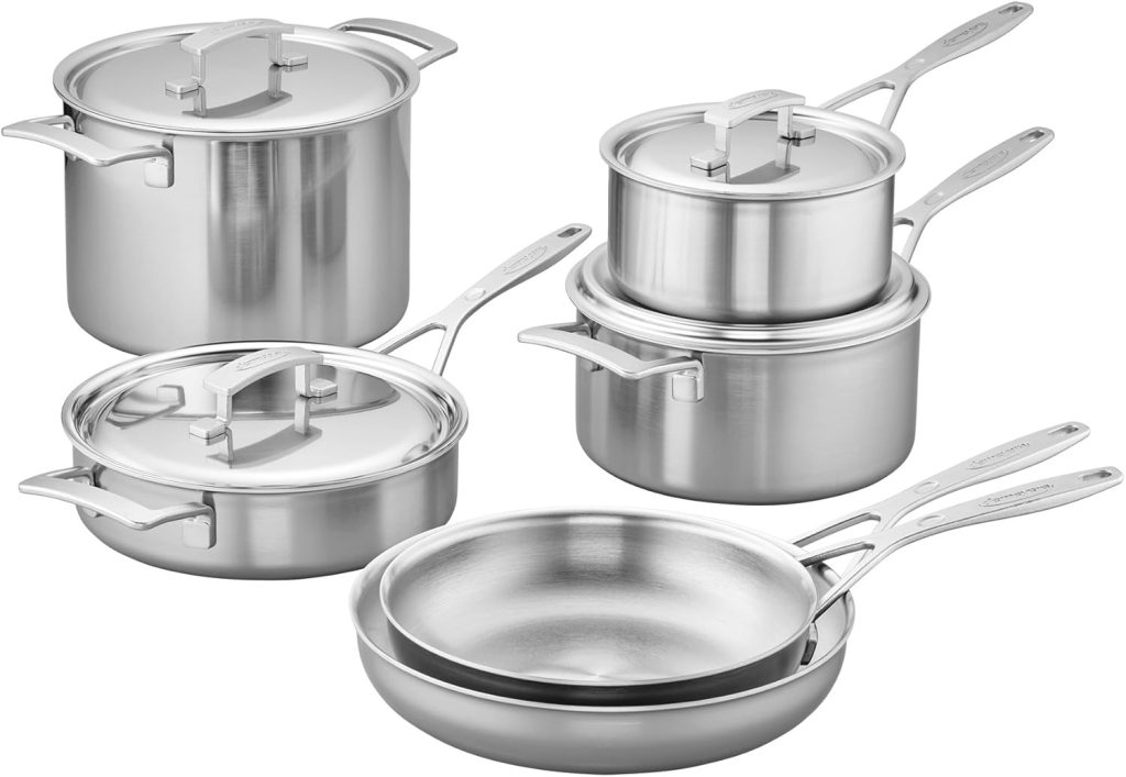 Demeyere Industry 5-Ply Stainless Steel 10-Piece Set
