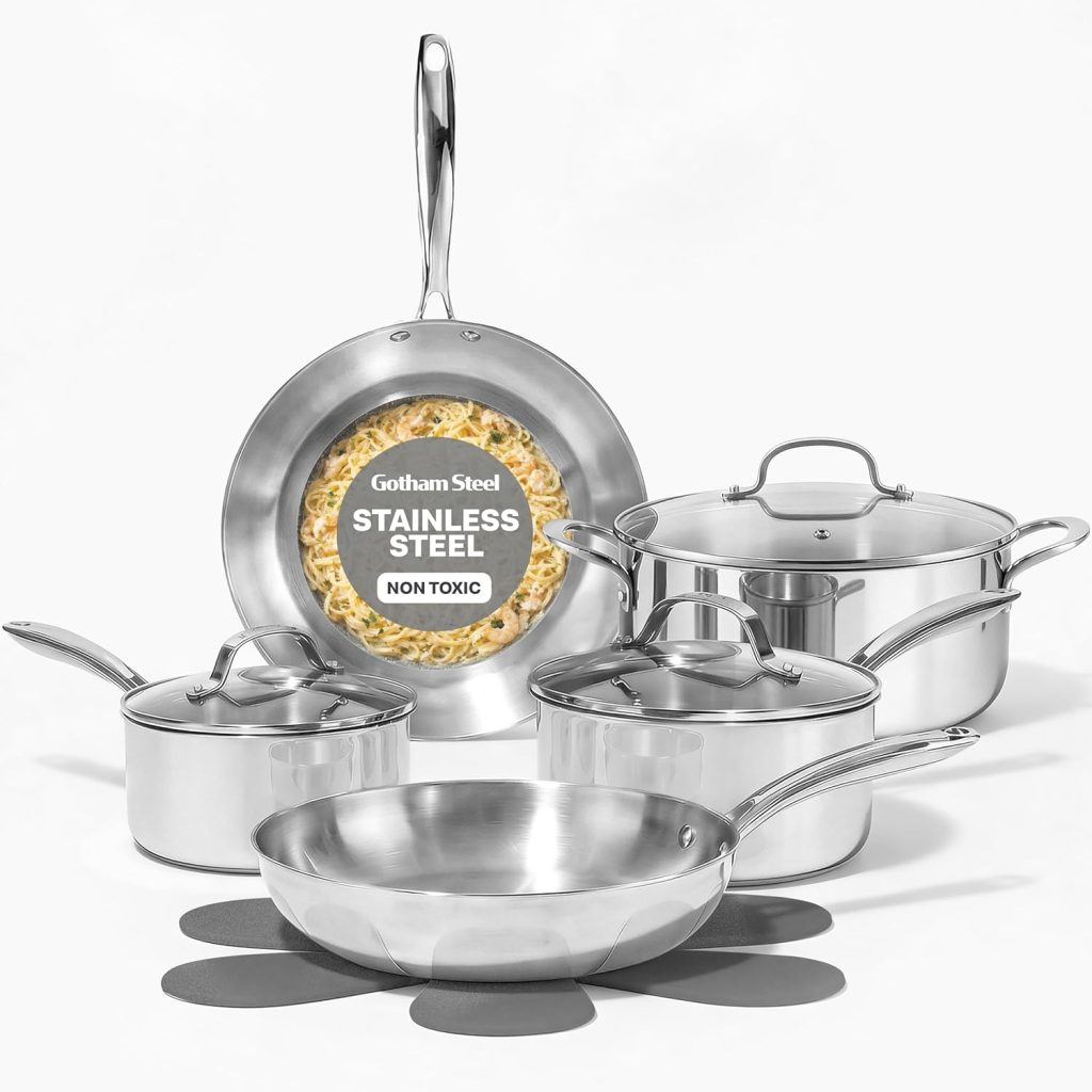 Gotham Steel Nonstick Cookware Set (10-Piece)