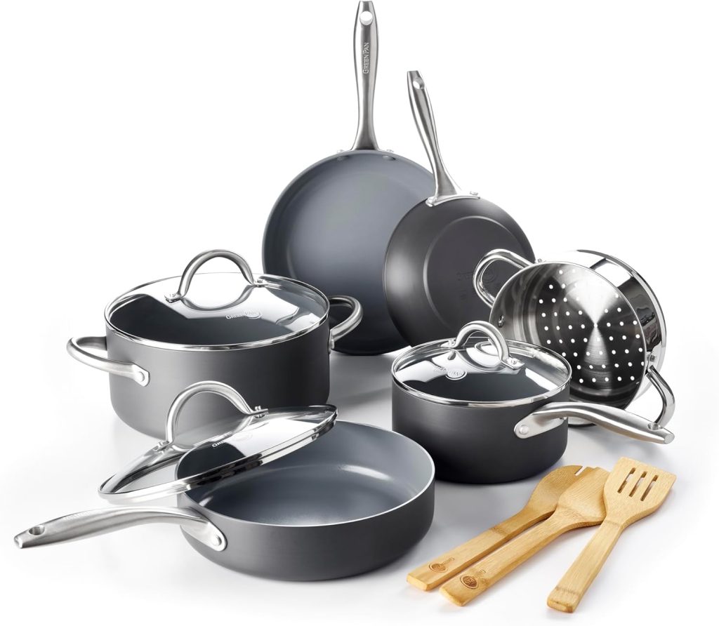 GreenPan Lima Ceramic Nonstick 12-Piece Cookware Set