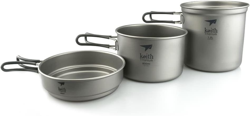Keith Titanium Ti6053 3-Piece Cook Set