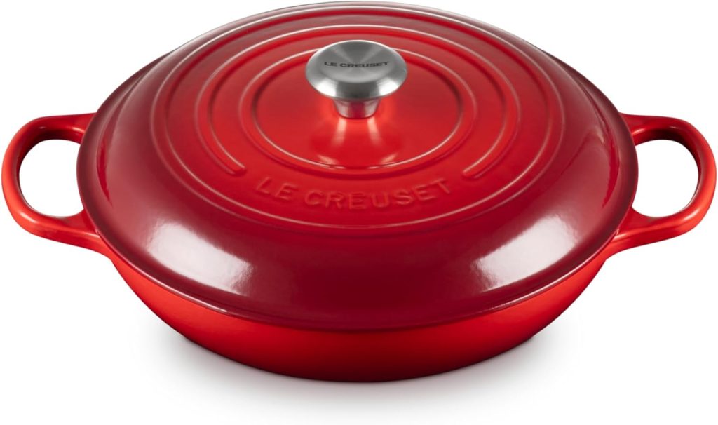 Le Creuset Signature Enameled Cast Iron Shallow Braiser, 3.5 Quart