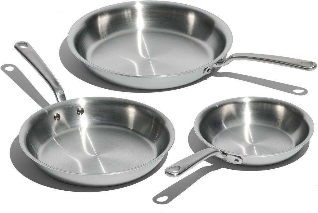 Made In The Sous Chef 8-Piece Stainless Clad Cookware Set